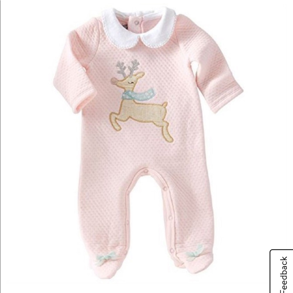 Mud Pie Reindeer Footed Sleeper